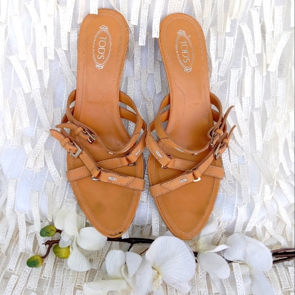 Tod's Strappy Kitten Heels - Picture 1 of 12